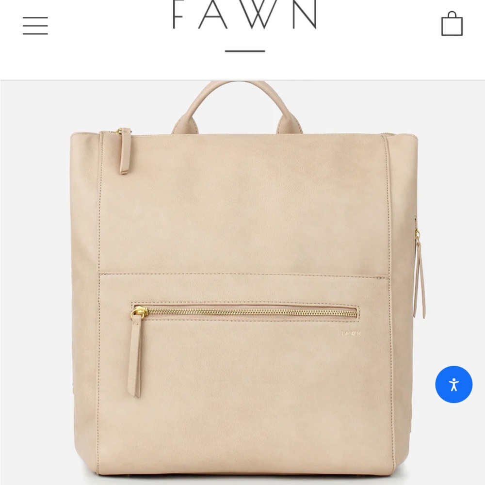 Fawn diaper bag.